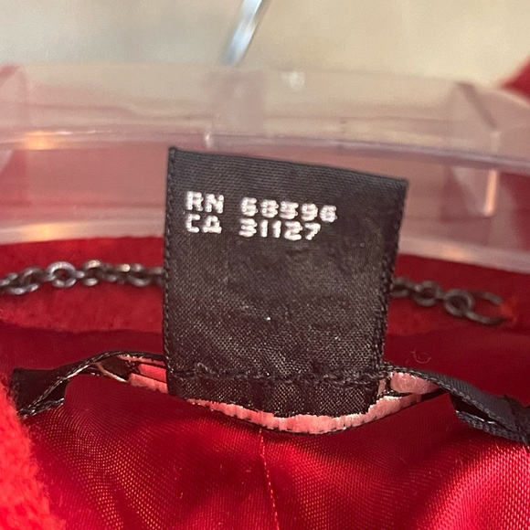 DKNY red wool coat - Picture 10 of 13